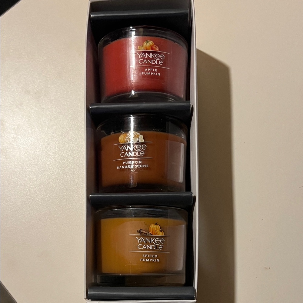 Yankee Candle‎ Autumn Scented Trio - Red, Brown, Orange